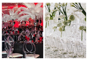 <span class=keywords><strong>Silla</strong></span> Chiavari de Acrílico Transparente para Eventos de Boda, <span class=keywords><strong>Silla</strong></span> de Resina Transparente Moderna para Hotel, Sillas Elegantes para Comedor - Product Image 6