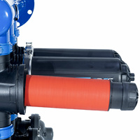 Filtre à disque en acier au carbone à rétro-lavage automatique de 4 pouces 50m3 pour les eaux usées agricoles avec pompe et composants de base PLC Tension 220V