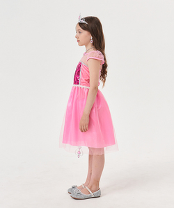 Nuovissimo Abito da Principessa Elsa Rosa con Paillettes per Cosplay da Film TV, Accessori per Feste <span class=keywords><strong>di</strong></span> Compleanno per Ragazze - Product Image 4