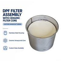 Filter Partikel Diesel (DPF) Baja Tahan Karat Kustom dengan Inti Filter Sarang Lebah Keramik untuk Mesin Diesel