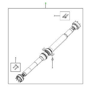 Eje de transmisión trasero 52123997AC para Jeep Grand Cherokee 2014 2015 2016 2017 2018 de acero usado - Product Image 4