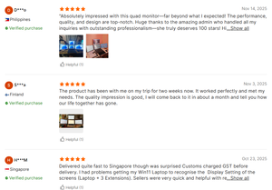 16 Zoll Fopo Triple Portable Monitore Aluminium legierung Shell Typ C Ein kabel lösung für Laptop PC Mobile Office - Product Image 5