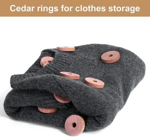 Cheap Price Wooden Natural <b>Red</b> Cedar Ring hang on a Coat Hanger and Prevent Moths Maturally - Product Image 2