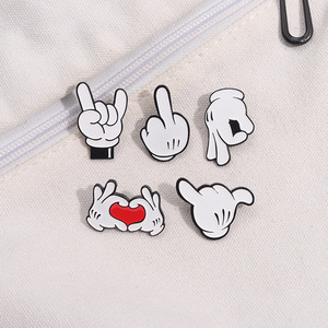 Broche Métallique Créative en Alliage de Zinc Peint au Four, Accessoire de Sac à Dos et Sac, Motif Souris Amusante et Dessin Animé Mignon, Vente en Gros - Product Image 2