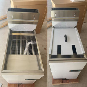 Промышленная газовая фритюрница с двумя баками и шкафом для фритюра, оборудование для кухни - Product Image 3