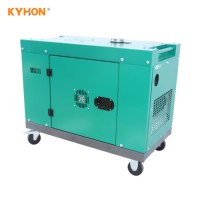 Groupe électrogène diesel silencieux refroidi par air, moteur industriel, option ATS, 50 Hz, télécommande