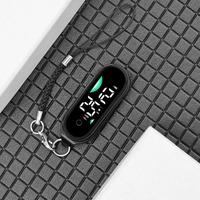 Jam Tangan Mini Lanyard, Jam Gantungan Kunci Kecil Portabel, Timer Ujian Sederhana Tahan Air untuk Siswa, Aksesori Perjalanan Esensial, Hadiah