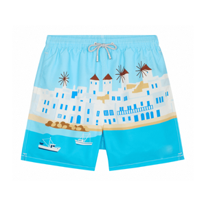 Pantalones Cortos para Hombre de Calidad de Exportación, Transpirables, 100% Poliéster, Estilo Casual de Verano, Cintura Elástica, Secado Rápido, OEM ODM - Product Image 6