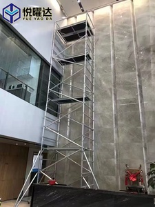 Phong cách Châu Âu 6M nhôm giàn giáo tháp thiết kế hiện đại di động hợp kim nhôm xây dựng xây dựng nền tảng làm việc - Product Image 5