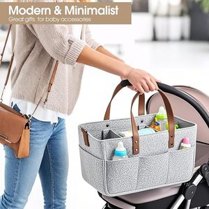 Cesta de Almacenamiento para Guardería a <span class=keywords><strong>Precio</strong></span> de Fábrica, Organizador de Pañales para Bebés, para la Estación de Cambio de Pañales, Artículos Esenciales para Recién Nacidos - Product Image 4