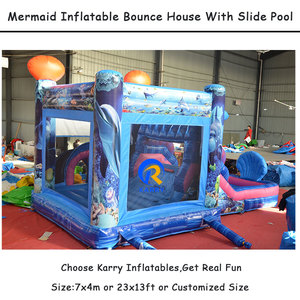 Nouvelle structure gonflable commerciale La <span class=keywords><strong>Petite</strong></span> Sirène avec toboggan aquatique et piscine, château gonflable pour enfants, idéale pour la location événementielle - Product Image 4