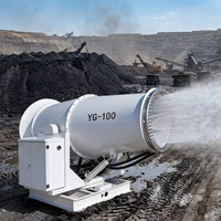 Canon à brouillard électrique industriel haute puissance longue portée pour la suppression de la poussière par pulvérisation d'eau