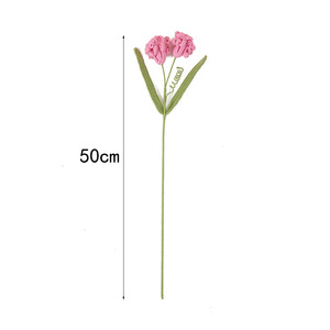 Flor de Lana Tejida a Mano Kexiang, Flor Artificial de Tallo Único, Azul Lago, Blanco, Rosa, Amarillo, Decoración de Escritorio - Product Image 5