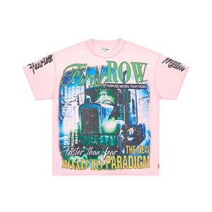 T-shirt Oversize con Stampa Retrò e Piccoli Diamanti per Coppie, Nuova Collezione, Spedizione da Fornitore Popolare di Prima Scelta a Los Angeles - Product Image 2