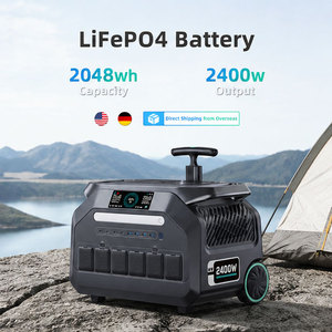 US Spot Home <b>Backup</b> Emergency Power LiFePO4 <b>Battery</b> 2048wh 2400w portable power station solar generator portable power station - Product Image 1