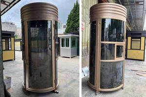 Cabane de <span class=keywords><strong>jardin</strong></span> en acier durable avec matériau en <span class=keywords><strong>verre</strong></span>, poste de garde pour utilisation en abri de voiture - Product Image 3