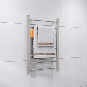 EVIA EV-120-1 욕실 사다리 전기 수건 따뜻한 랙 벽 마운트 가열 수건 레일
