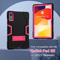 Étui antichoc pour Redmi Pad SE 11 avec support pliable, silicone + PC, design fin et robuste, adapté aux enfants, pour l'extérieur, OEM ODM