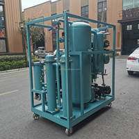 Machine à filtre à huile sous vide pour transformateur d'huile d'isolation 30L/M pour éliminer les impuretés/eau/gaz/couleur