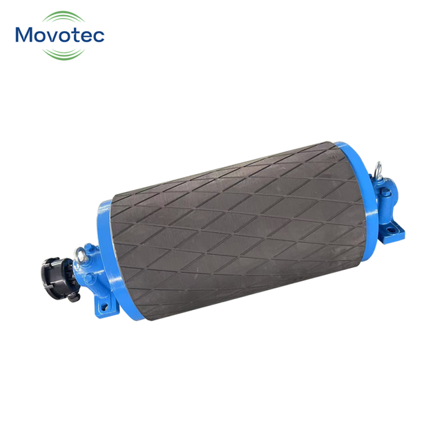 Motorized Electric Head Drive Drum Pulley with Roller Bearing for Aggregate Quarry Cement Industry