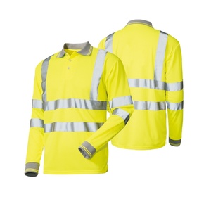 เสื้อโปโลสะท้อนแสงป้องกันไฟฟ้าสถิตย์และสารหน่วงไฟแบบมองเห็นได้ชัดเจน - Product Image 1