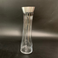Grand pichet en verre froid fabricant Carafe avec couvercle bec verseur pour thé chaud et froid jus de café pichet à eau en verre avec couvercle