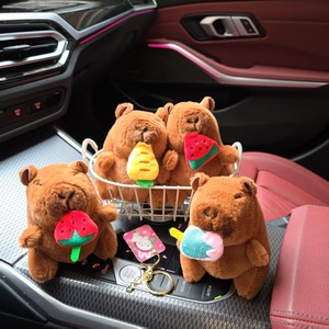 Llaveros de peluche de <span class=keywords><strong>capibara</strong></span>, juguetes de animales de peluche de material suave y reconfortante, colgantes de dibujos animados, adornos de muñecas lindas, venta al por mayor - Product Image 1