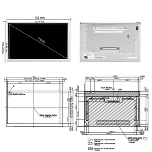 Kyocera 7.0 "800*480 <span class=keywords><strong>LCD</strong></span> Bảng điều chỉnh TCG070WVLPEANN-AN30 trang trại Navigation hiển thị 7 inch <span class=keywords><strong>LCD</strong></span> module - Product Image 2