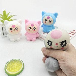 <b>Cute</b> Baby <b>Bear</b> Squishy Toy TPR Flour Stress Relief Sensory Fidget Adorable Rabbit Relaxation Squeeze Toy for Kids - Product Image 6