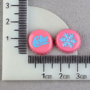 Tappi di bottiglia di Soda con fiocco di neve accessori in resina per ornamenti fai da te per capelli <span class=keywords><strong>e</strong></span> decorazioni con colla color crema - Product Image 5