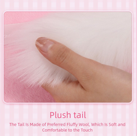 2 couleurs, jouet anal en silicone sexy et érotique pour jeux de cosplay, queue de renard blanche et rose, cadeau érotique pour femmes, jouets sexuels pour adultes