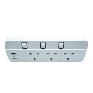 Wholesale Hot Sale Household Overload Surge Protection Universal 3 Outlets Plug Socket Portable Travel Power Strip