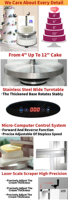 San-Tech 220V 110V Revêtement de lissage automatique Glaçage Gâteau Décorer Décoration Glaçage Machine