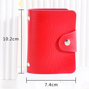 24-Card Pu Leather Business Card Holder Wallet Promotional & Corporate <b>Gifts</b> Debit & ID Card Pocket Purse - Product Image 3