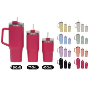 Stainless Steel Insulated Tumbler With Handle 1200ml 710ml 450ml For Travel Outdoor Sports - Product Image 1