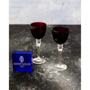 Verres à shot en cristal de Saint-Louis, design classique personnalisable, capacité de 1 oz pour le vin, le whisky, taille mini pour les bars - Product Image 1