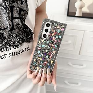 Housse de téléphone portable avancée en pierre bling avec strass pour Samsung ZFold 6/5/4/3, étui de protection antichoc - Product Image 6