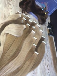 Extension per capelli invisibili con nastro adesivo a iniezione, doppia trama, Remy, europei, pronti per la spedizione - Product Image 5