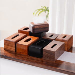 Boîte à mouchoirs LEXDO <span class=keywords><strong>en</strong></span> <span class=keywords><strong>bois</strong></span> <span class=keywords><strong>de</strong></span> noyer noir, style américain, écologique, pour restaurant, salle <span class=keywords><strong>de</strong></span> bain, hôtel, bureau - Product Image 3