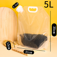 Sac de stockage de riz portable personnalisé, étanche à l'air et à l'humidité, de qualité alimentaire, autoportant, transparent, avec bec verseur, pour gelée, céréales, lait
