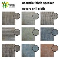 Jacquard Style Audio Stoff Lautsprecher Grill Staub dichte PVC-beschichtete Polyester Mesh Stoff rolle für Home Decoration Stereo Grille