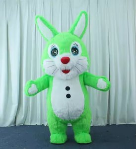 Mascotte de <span class=keywords><strong>lapin</strong></span> gonflable de Pâques Ensemble de <span class=keywords><strong>lapin</strong></span> de fête d'événement pour adultes Costume de luxe - Product Image 3
