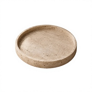 Modern Luxury Travertine <b>Resin</b> Serving Platter Handmade Decorative <b>Epoxy</b> Tray for Fruit Snacks Tea Coffee and Dining <b>Table</b> Pres - Product Image 1