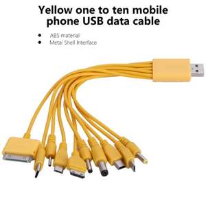 10 in 1 Multi-Function USB Cable Universal <strong>Phone</strong> Charging Cable Multi-head Charging Cable Cord for Samsung <strong>Nokia</strong> <strong>Phone</strong> <strong>Charger</strong> - Product Image 5