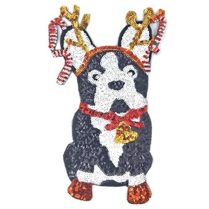Glitter görünümlü tatil köpek yama - Product Image 2
