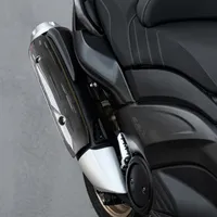 Protection des tuyaux d'échappement de moto en fibre de carbone pour YAMAHA Tmax 530 2015-2016