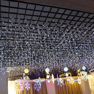 Guirlande lumineuse LED rideau de glaçons 220V pour décoration extérieure, jardin, scène, Noël, éclairage de fêtes, indice de protection IP65 - Product Image 3