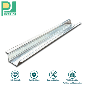 <span class=keywords><strong>Profil</strong></span>és métalliques galvanisés <span class=keywords><strong>en</strong></span> <span class=keywords><strong>acier</strong></span> léger haute résistance pour plafonds et cloisons, pour la construction de murs intérieurs - Product Image 1