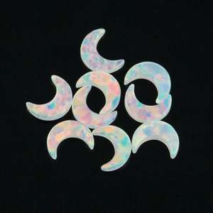 Creado Opal Half Moon White Opal OP17 para la fabricación de joyas - Product Image 6