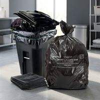 Bolsa de Basura Negra de Grado Industrial, No Soy una Bolsa de Plástico, Biodegradable, Compostable, PBAT, PLA, Almidón de Maíz, Alta Resistencia, Antiestática